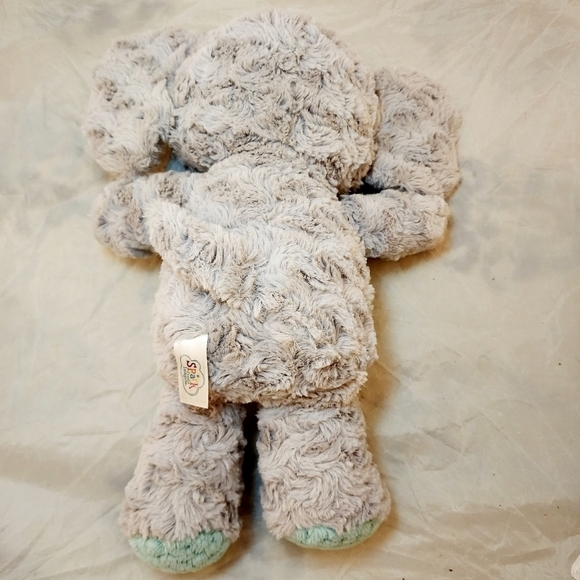 Spark Create Imagine Elephant Plush Stuffed Animal 14" Grey Teal Baby Lovie Soft - Picture 7 of 9
